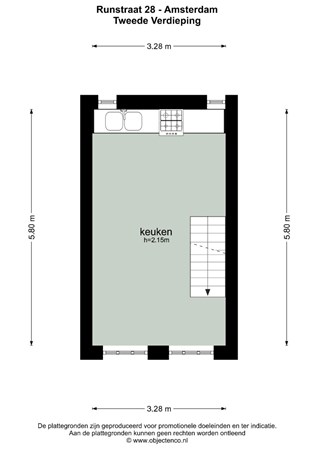 Floor plan - Runstraat 28, 1016 GK Amsterdam 